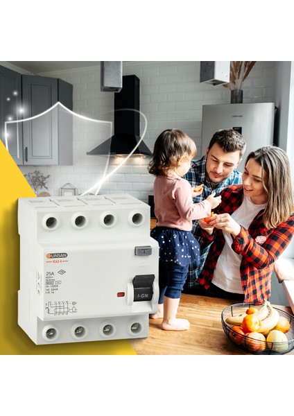 Valta Kaçak Akım Koruma Anahtarı 6 kA 3 Kutup + Nötr 30 mA 25A indirimleri