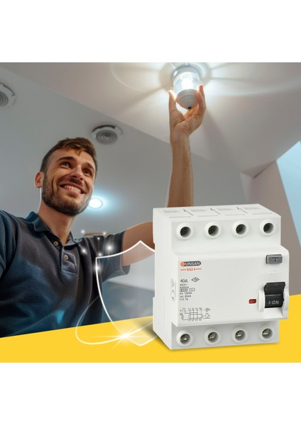 Valta Kaçak Akım Koruma Anahtarı 6 kA 3 Kutup + Nötr 30 mA 40A fırsatları