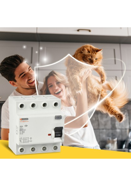 Valta Kaçak Akım Koruma Anahtarı 6 kA 3 Kutup + Nötr 30 mA 40A indirimleri