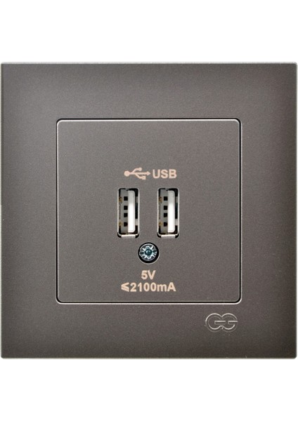 Eqona Mocha 2 USB Çıkışlı Şarj Prizi 5V 2.1A