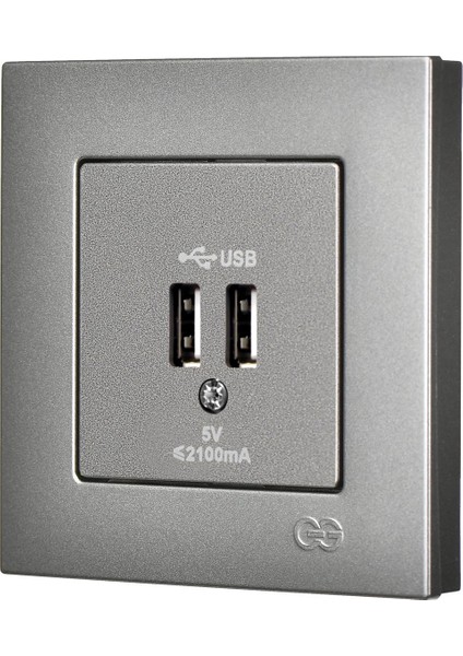 Eqona Füme 2 USB Çıkışlı Şarj Prizi 5V 2.1A fiyatları