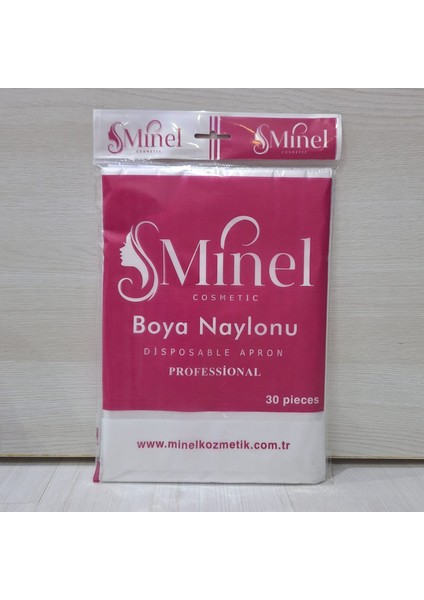 Şeffaf Tek Kullanımlık 30’lu Saç Boya Naylonu Saç Boya Önlüğü Berber Kuaför Kesim Önlüğü