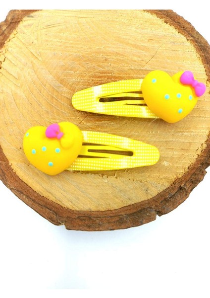 Sarı Renk Figürlü Çıt Çıt Çocuk Tokası