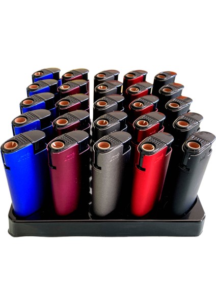 Rüzgar Turbo Jet Metal Çakmak 25 Adet Doldurulabilir fiyatları