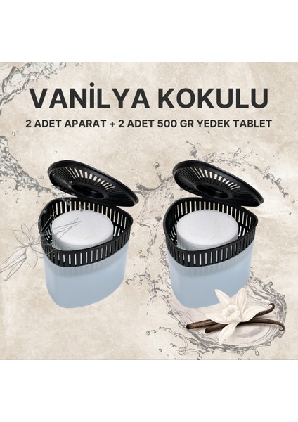 Saban nem Alıcılı ve Rutubet Giderici Aparat - 500 gr -Üçgen Vanilya 2'li