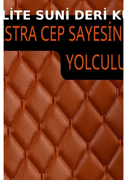 Seat Cordoba (2003 Sonrası) 2003–2009 Uyumlu 7 Parça Kapitone Araba Koltuk Minderi Deri Pembe - Kaymaz | Trobus modelleri