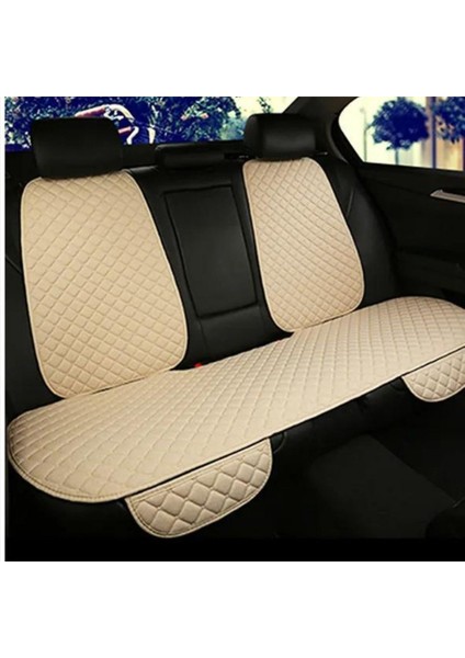 Seat Cordoba (2003 Sonrası) 2003–2009 Uyumlu 7 Parça Kapitone Araba Koltuk Minderi Deri Pembe - Kaymaz | Trobus