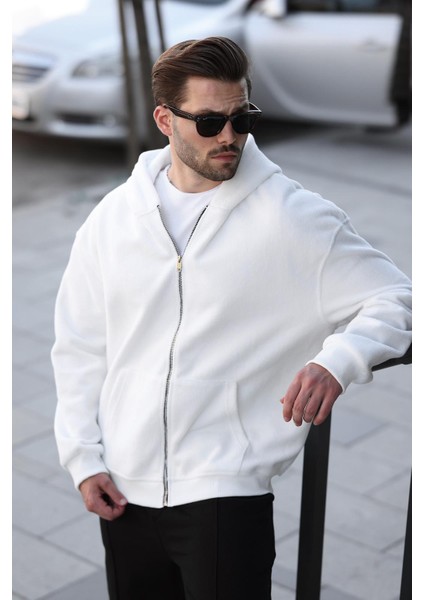 Ekru Kapüşonlu Erkek Polar Hırka E7168 fiyatları