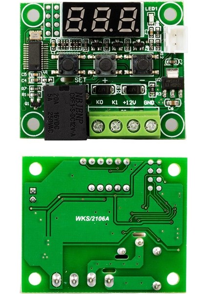 Weko W1209 Termostat Kontrol Karti Dc 12 Volt Dijital Ekranlı