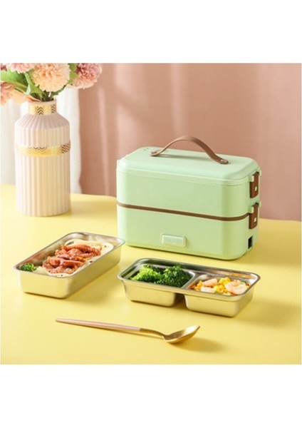 Mectime Taşınabilir Elektrikli Öğle Yemeği Kutusu Isıtma - Beyaz (Yurt Dışından)