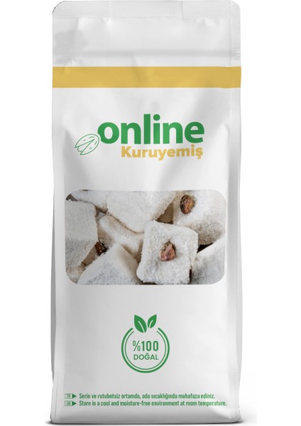 Antep Fıstıklı Beyaz Lokum 1000 gr
