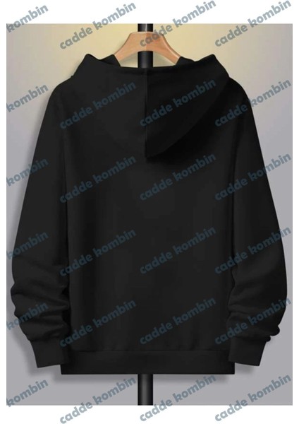 Unisex Siyah Freedom Baskılı Oversize Kapşonlu fiyatları