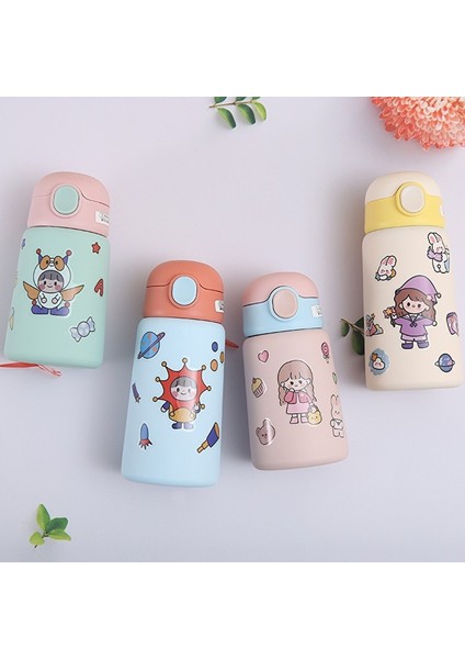 Taşınabilir Sevimli Termos Saman Paslanmaz Çelik Kahve Fincanı Bardak Su Şişesi (Yurt Dışından) fiyatları