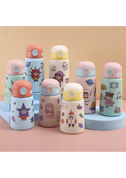 Taşınabilir Sevimli Termos Saman Paslanmaz Çelik Kahve Fincanı Bardak Su Şişesi (Yurt Dışından) modelleri