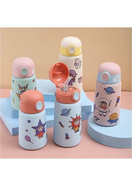 Taşınabilir Sevimli Termos Saman Paslanmaz Çelik Kahve Fincanı Bardak Su Şişesi (Yurt Dışından) fırsatları