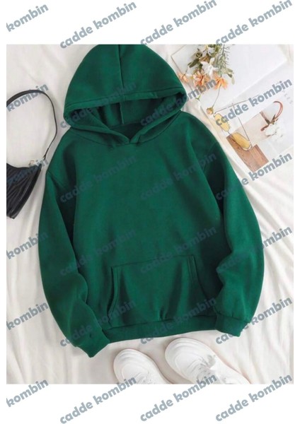 Unisex Oversize Düz Baskısız 3 Iplik Oversize Sweatshirt