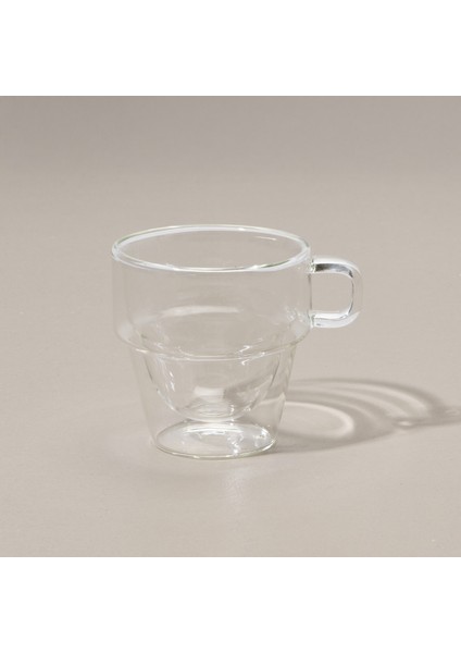 Çift Cidarlı Cam Kupa - Şeffaf - 280 ml fiyatları