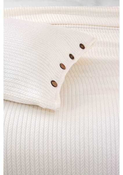 Örgüdesen Pike& Yatak Örtüsü Yastıklı