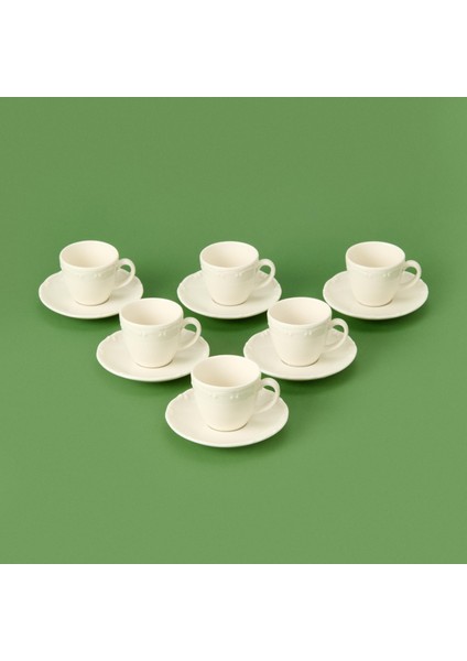 12 Parça Kahve Fincan Seti - Beyaz fiyatları