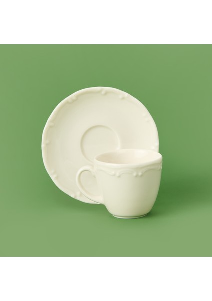 12 Parça Kahve Fincan Seti - Beyaz fırsatları