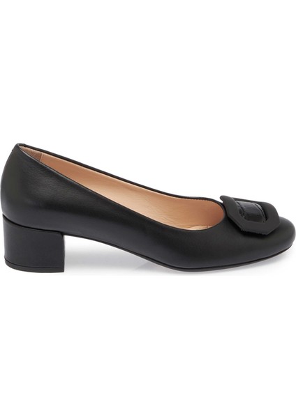 Siyah Hakiki Deri Kadın Topuklu Ayakkabı - K24S1AY67601-A23 modelleri