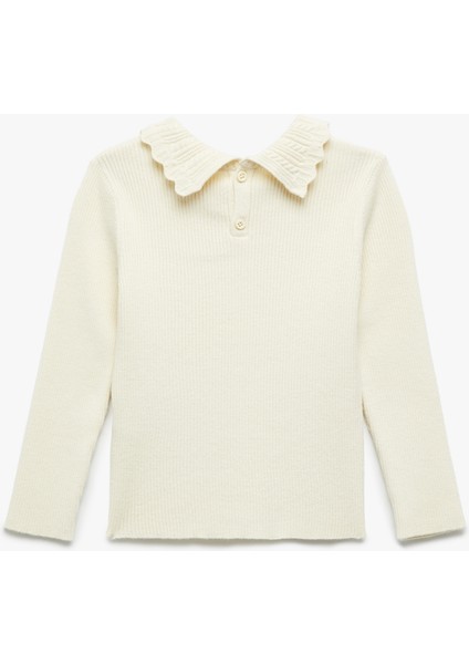 Dik Yaka Uzun Kollu Viskon Triko Kazak fiyatları