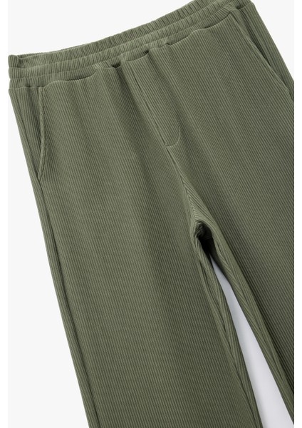 Pamuklu Cep Detaylı Ribanalı Beli Lastikli Eşofman Altı modelleri