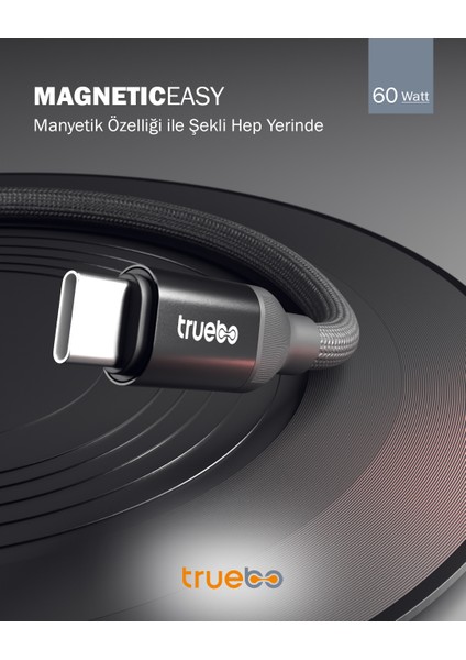 MagneticEasy Dayanıklı Şarj ve Veri Kablosu