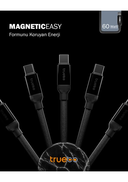 MagneticEasy Dayanıklı Şarj ve Veri Kablosu