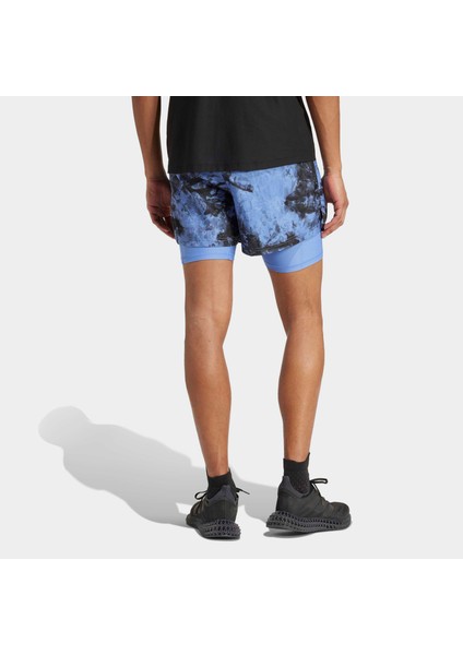 Own The Run Spray Dye 2in1 Erkek Mavi Koşu Şortu.- modelleri