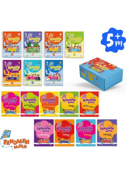 Fenomen Minik 2026 5 + Yaş Okul Öncesi Eğitim Seti 16 Kitap Seti