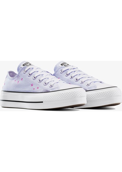 Chuck Taylor All Star Lift Platform Celestial Kadın Mor Sneaker.456 fiyatları