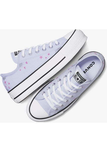 Chuck Taylor All Star Lift Platform Celestial Kadın Mor Sneaker.456