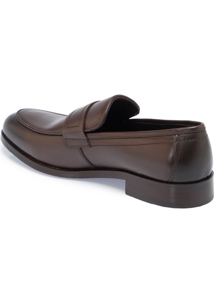 Kahve Hakiki Deri Erkek Klasik Ayakkabı - E24S1AY57002-A24 fiyatları