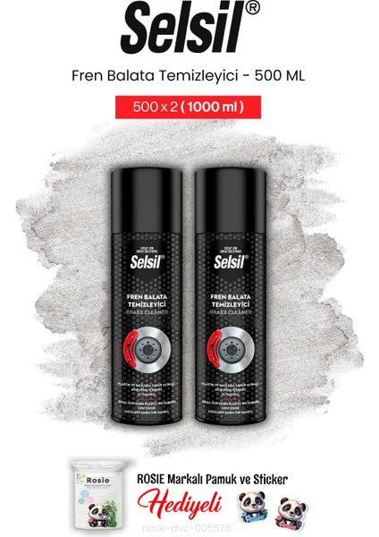 Fren Balata Temizleyici Sprey, 500 ml 2 Adet ve Rosie Pamuk