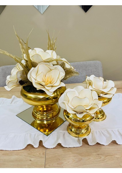 Lüks Gold Eva Aranjman 3 Parça(AYNA DAHİL DEĞİLDİR.) fiyatları