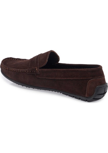 Kahve Hakiki Süet Deri Erkek Loafer - E25I1AY57298-B85 fiyatları