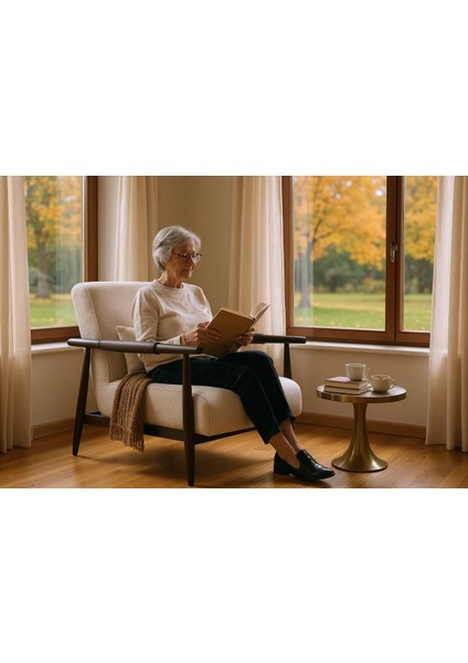 Vega Iskandinav Tarzı Masif Kayın Berjer – Hazır Kurulum