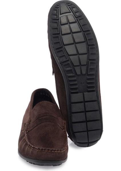 Kahve Hakiki Süet Deri Erkek Loafer - E25I1AY57298-B85 fırsatları