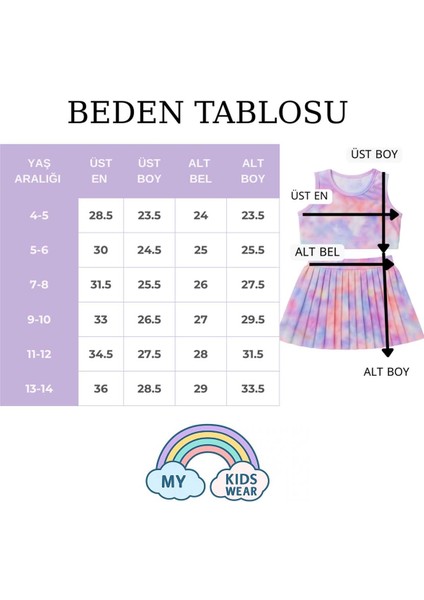 Kız Cocuk Sort Eteklı Mayo Takımı 4 -16 Yas 12025 fiyatları