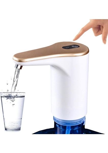 Su Şişesi Pompası, 5 Galon Su Sebili Pompası, Evrensel USB Şarjı 2-5 Galonluk Şişe Için Taşınabilir Su Içme Suyu Pompası, Taşınabilir Elektrikli Su Sürahisi Pompası (Yurt Dışından)