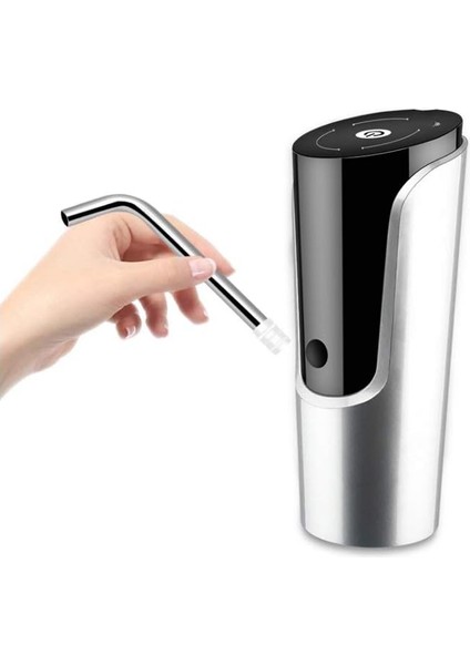 Houkaı Ev Aletleri Su Şişesi Pompası Mini Namlulu Su Elektrikli Pompa USB Şarj Otomatik Taşınabilir Su Sebili Içecek Sebili (Yurt Dışından)