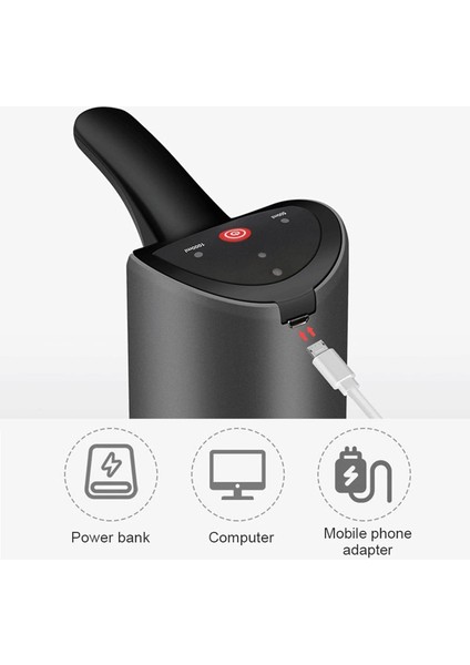 Su Sebili Otomatik Içme Suyu Sebili Taşınabilir Otomatik Içme Suyu USB Şarjlı Çift Rasyonlu Içme Suyu Sebili (Renk : Siyah) (Yurt Dışından) modelleri