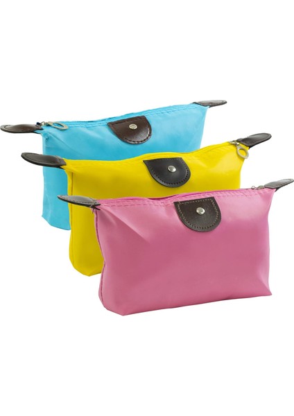 3 Parçalı Seyahat Çantası Seti - Su Geçirmez Saklama - Makyaj, Kozmetik, Tuvalet Ürünleri, Aksesuarlar Için Organizasyon Çantası - Erkekler ve Kadınlar Için Mavi, Pembe ve Sarı, Ma (Yurt Dışından) fiyatları