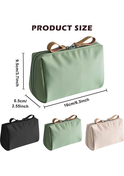 3 Adet Naylon Kozmetik Çantası, Kozmetik Çantası, Küçük, Bölmeli Seyahat Makyaj Çantası, Su Geçirmez ve Hafif Saklama Çantası, Seyahat, Kişisel Bakım Çantası, El Çantası, Seyahat I (Yurt Dışından) fiyatları