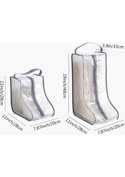 Taşınabilir Kadın Uzun / Kısa Bot Saklama Çantası, 2 Paket, Su Geçirmez, Uzun, Kısa Bot Taşıma Çantası, Seyahat ve Günlük Kullanım Için (Yurt Dışından) fiyatları
