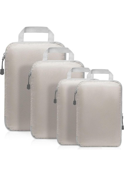 Seyahat Bagaj Çantaları Paketleme Düzenleyici Seti, Dış Mekan Için Taşınabilir Su Geçirmez Saklama Çantası, Seyahat Bej (Yurt Dışından)
