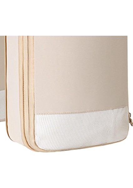 4 Adet Sıkıştırma Ambalaj Küpleri Seti Bagaj Ambalaj Organizatör Dolap Organizatörler Çanta Seyahat Saklama Çantası Yürüyüş Kamp Için, Bej (Yurt Dışından) fırsatları