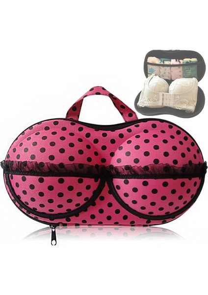 Seyahat Düzenleyici Sütyen ve Iç Çamaşırı Fermuarlı Çanta, Taşınabilir Sutyen Saklama Çantası Net Seyahat Iç Çamaşırı Düzenleyici Çanta Bagaj Kadın Sütyen Bikini Için (Gül) (Yurt Dışından)