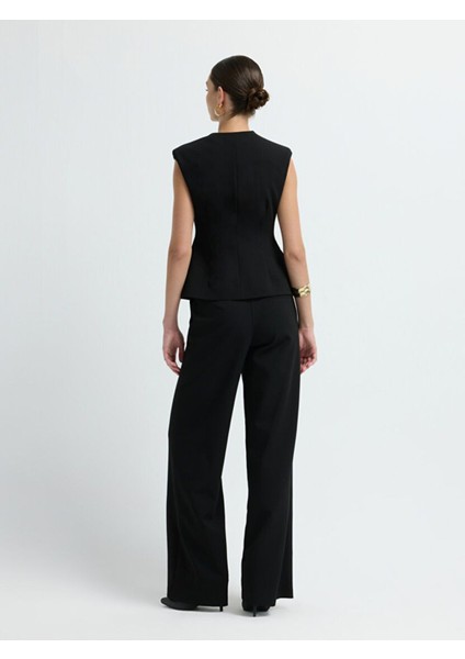 Cep Kapaklı Yelek Siyah 17944736001 indirimleri